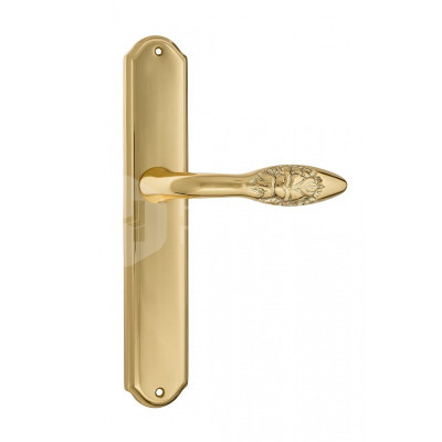 Дверная ручка на планке Venezia Casanova VNZ195 PL02 латунь Дверная ручка на планке Venezia Casanova VNZ195 PL02 латунь