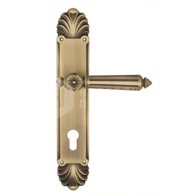 Дверная ручка на планке Venezia Castello VNZ3292 PL87 бронза матовая