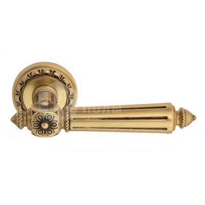 Дверная ручка Venezia Castello VNZ937 D2 французское золото + коричневый