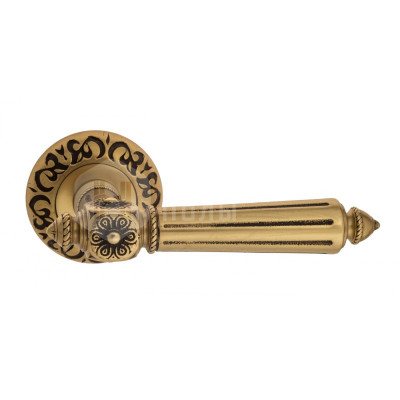 Дверная ручка Venezia Castello VNZ939 D4 французское золото + коричневый