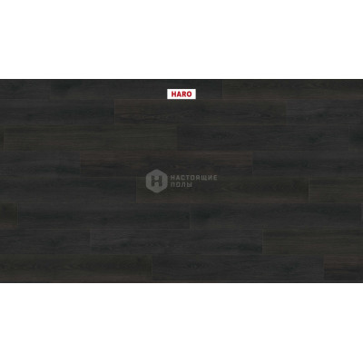 Ламинат Haro Tritty 100 534461 Дуб Контура Черный однополосный, 1282*193*8 мм