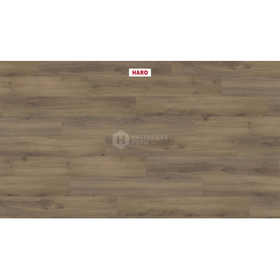 Ламинат Haro Tritty 100 542079 Дуб Эмилия Вельвет Коричневый однополосный, 1282*193*8 мм