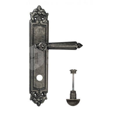 Дверная ручка на планке Venezia Castello VNZ240 PL96 состаренное серебро