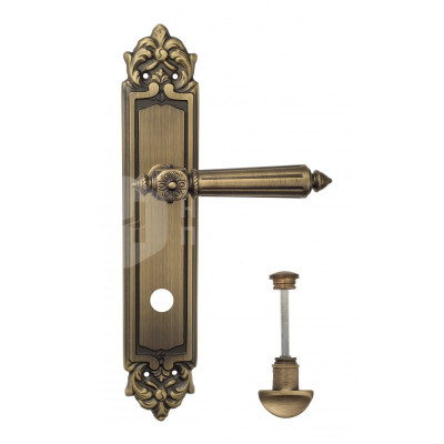 Дверная ручка на планке Venezia Castello VNZ241 PL96 бронза матовая