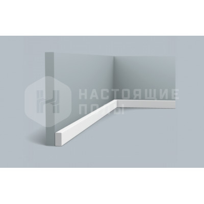 Белый плинтус гибкий Orac Decor SX194F, 2000*20*10 мм