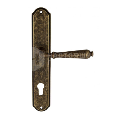 Дверная ручка на планке Venezia Classic VNZ2166 PL02 бронза античная