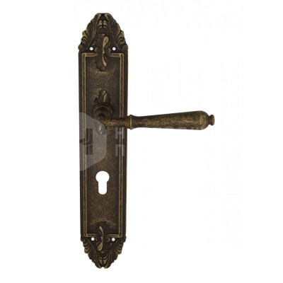 Дверная ручка на планке Venezia Classic VNZ2445 PL90 бронза античная