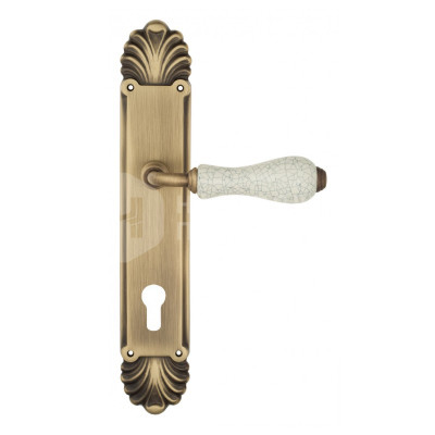 Дверная ручка на планке Venezia Colosseo VNZ3388 PL87 бронза матовая