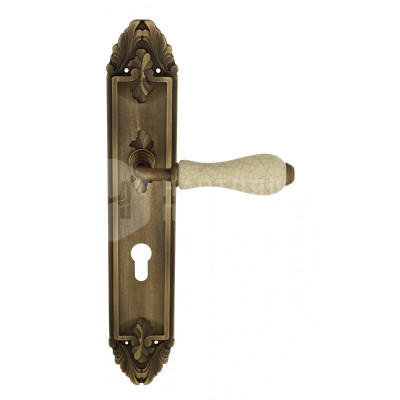 Дверная ручка на планке Venezia Colosseo VNZ2454 PL90 бронза матовая