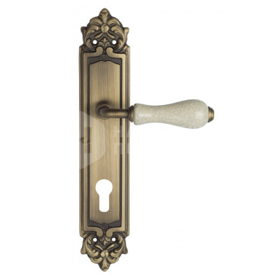 Дверная ручка на планке Venezia Colosseo VNZ1252 PL96 бронза матовая
