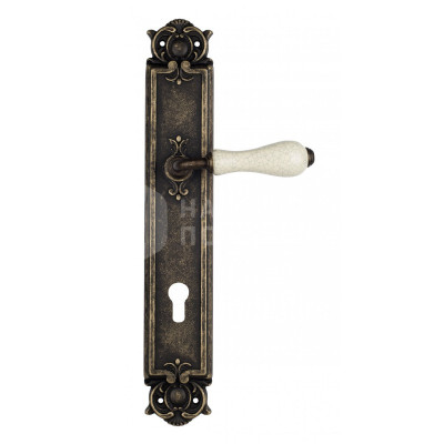 Дверная ручка на планке Venezia Colosseo VNZ1253 PL97 бронза античная