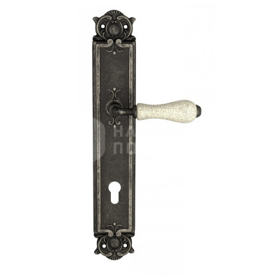 Дверная ручка на планке Venezia Colosseo VNZ286 PL97 состаренное серебро