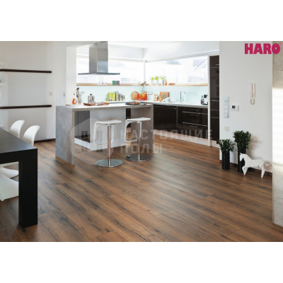 Ламинат Haro Tritty 100 Gran Via 4V 530333 Дуб Италика Дымчатый однополосный, 2200*243*8 мм