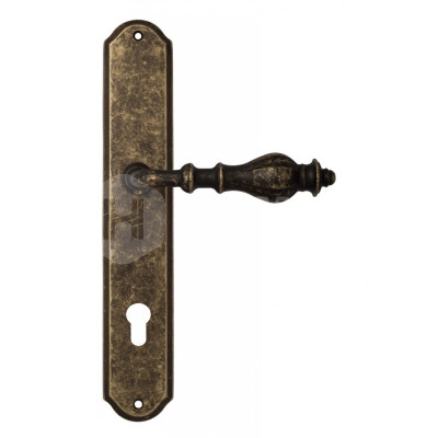 Дверная ручка на планке Venezia Gifestion VNZ2217 PL02 бронза античная