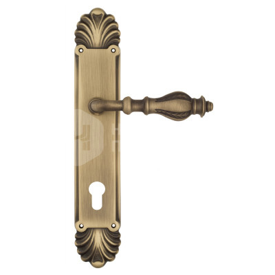 Дверная ручка на планке Venezia Gifestion VNZ3440 PL87 бронза матовая