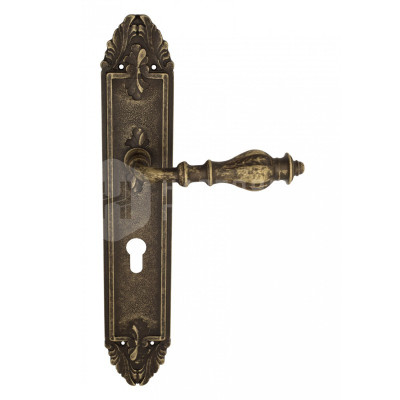 Дверная ручка на планке Venezia Gifestion VNZ2477 PL90 бронза античная