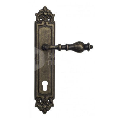 Дверная ручка на планке Venezia Gifestion VNZ334 PL96 бронза античная