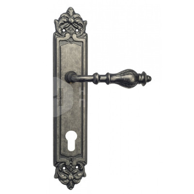 Дверная ручка на планке Venezia Gifestion VNZ335 PL96 состаренное серебро