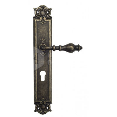 Дверная ручка на планке Venezia Gifestion VNZ338 PL97 бронза античная