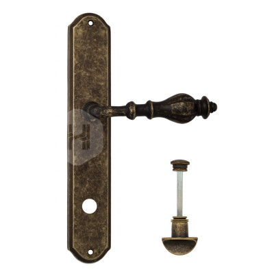 Дверная ручка на планке Venezia Gifestion VNZ2218 PL02 бронза античная