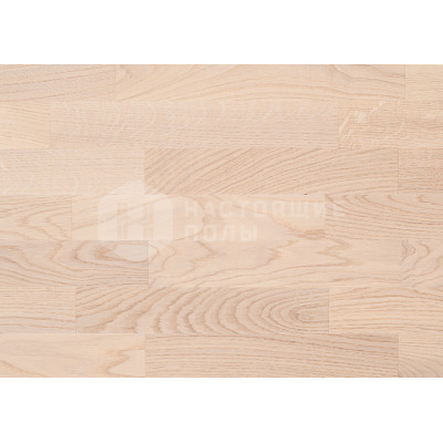 Паркетная доска Befag Дуб Натур белый лак трехполосный