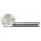 Дверная ручка Venezia Impero VNZ1871 D8 натуральное серебро + черный