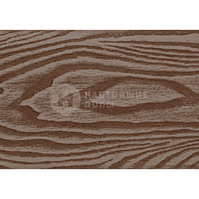 Террасная доска из ДПК TerraPol Смарт 3D Тик Киото 1028 , полнотелая без паза, 2000*130*24 мм