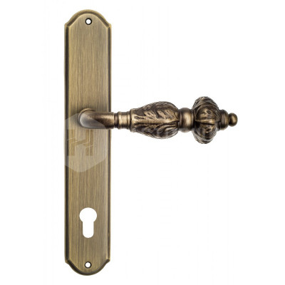 Дверная ручка на планке Venezia Lucrecia VNZ367 PL02 бронза матовая