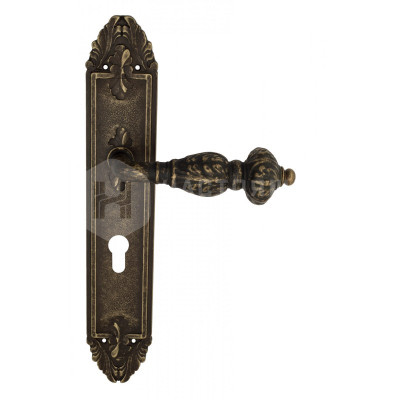Дверная ручка на планке Venezia Lucrecia VNZ2491 PL90 бронза античная