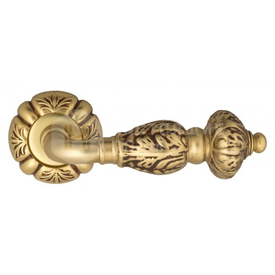 Дверная ручка Venezia Lucrecia VNZ2834 D5 французское золото + коричневый