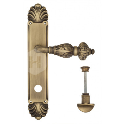 Дверная ручка на планке Venezia Lucrecia VNZ2880 PL87 бронза матовая