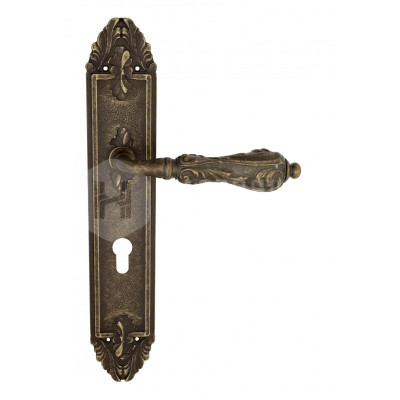 Дверная ручка на планке Venezia Monte Cristo VNZ2517 PL90 бронза античная
