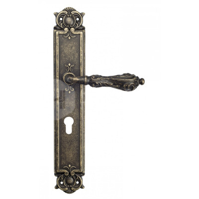 Дверная ручка на планке Venezia Monte Cristo VNZ423 PL97 бронза античная