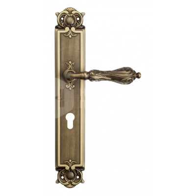 Дверная ручка на планке Venezia Monte Cristo VNZ425 PL97 бронза матовая