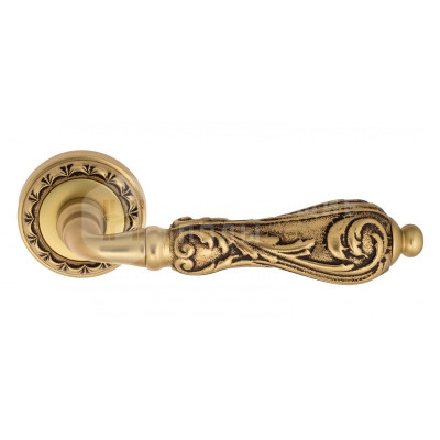 Дверная ручка Venezia Monte Cristo VNZ949 D2 французское золото + коричневый