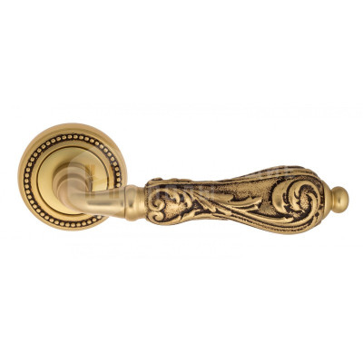 Дверная ручка Venezia Monte Cristo VNZ950 D3 французское золото + коричневый