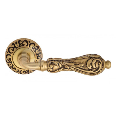 Дверная ручка Venezia Monte Cristo VNZ951 D4 французское золото + коричневый