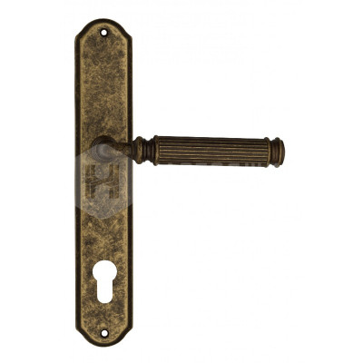 Дверная ручка на планке Venezia Mosca VNZ3031 PL02 бронза античная