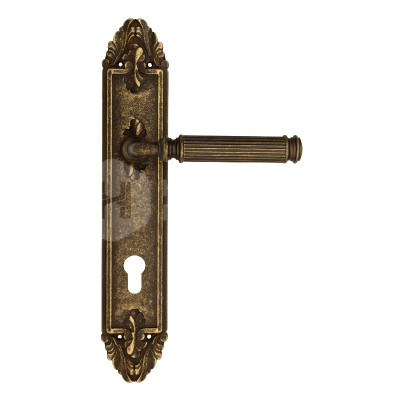 Дверная ручка на планке Venezia Mosca VNZ3046 PL87 бронза античная