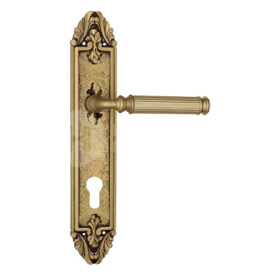 Дверная ручка на планке Venezia Mosca VNZ4007 PL90 французское золото