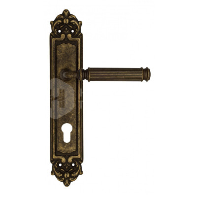 Дверная ручка на планке Venezia Mosca VNZ3078 PL96 бронза античная