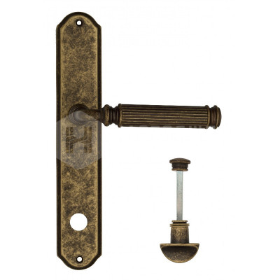 Дверная ручка на планке Venezia Mosca VNZ3041 PL02 бронза античная