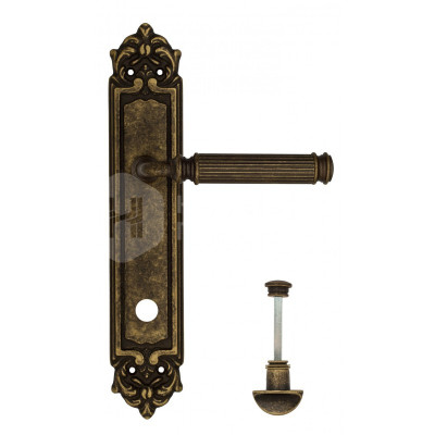 Дверная ручка на планке Venezia Mosca VNZ3085 PL96 бронза античная