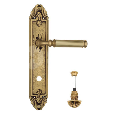Дверная ручка на планке Venezia Mosca VNZ4023 PL90 французское золото