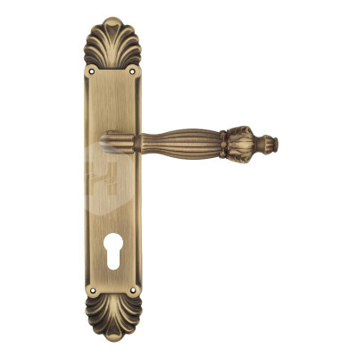 Дверная ручка на планке Venezia Olimpo VNZ3384 PL87 бронза матовая