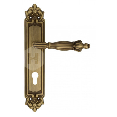 Дверная ручка на планке Venezia Olimpo VNZ1107 PL96 бронза матовая