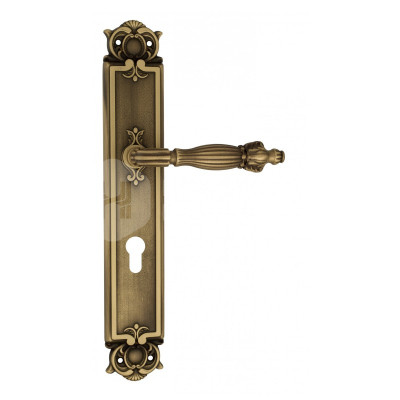 Дверная ручка на планке Venezia Olimpo VNZ1108 PL97 бронза матовая