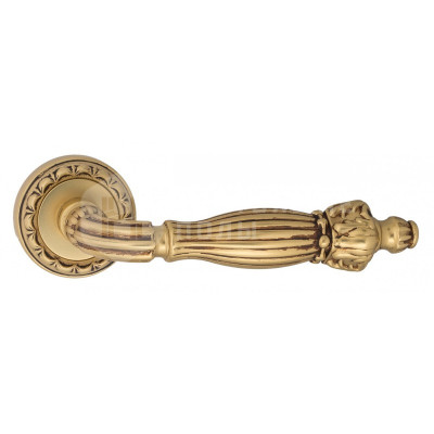Дверная ручка Venezia Olimpo VNZ1301 D2 французское золото + коричневый