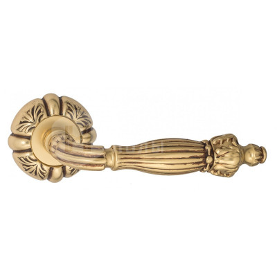 Дверная ручка Venezia Olimpo VNZ2105 D5 французское золото + коричневый