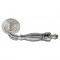Дверная ручка Venezia Olimpo VNZ3786 D8 натуральное серебро + черный